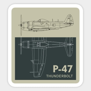 Legendary Wings: P-47 Thunderbolt Roars Again Sticker